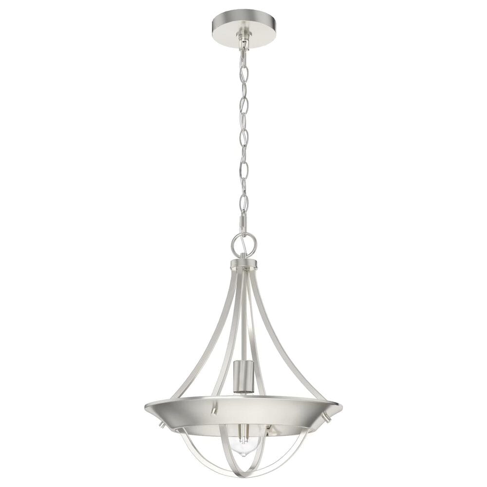 Hunter Perch Point 1-Light Pendant in Brushed Nickel, , large