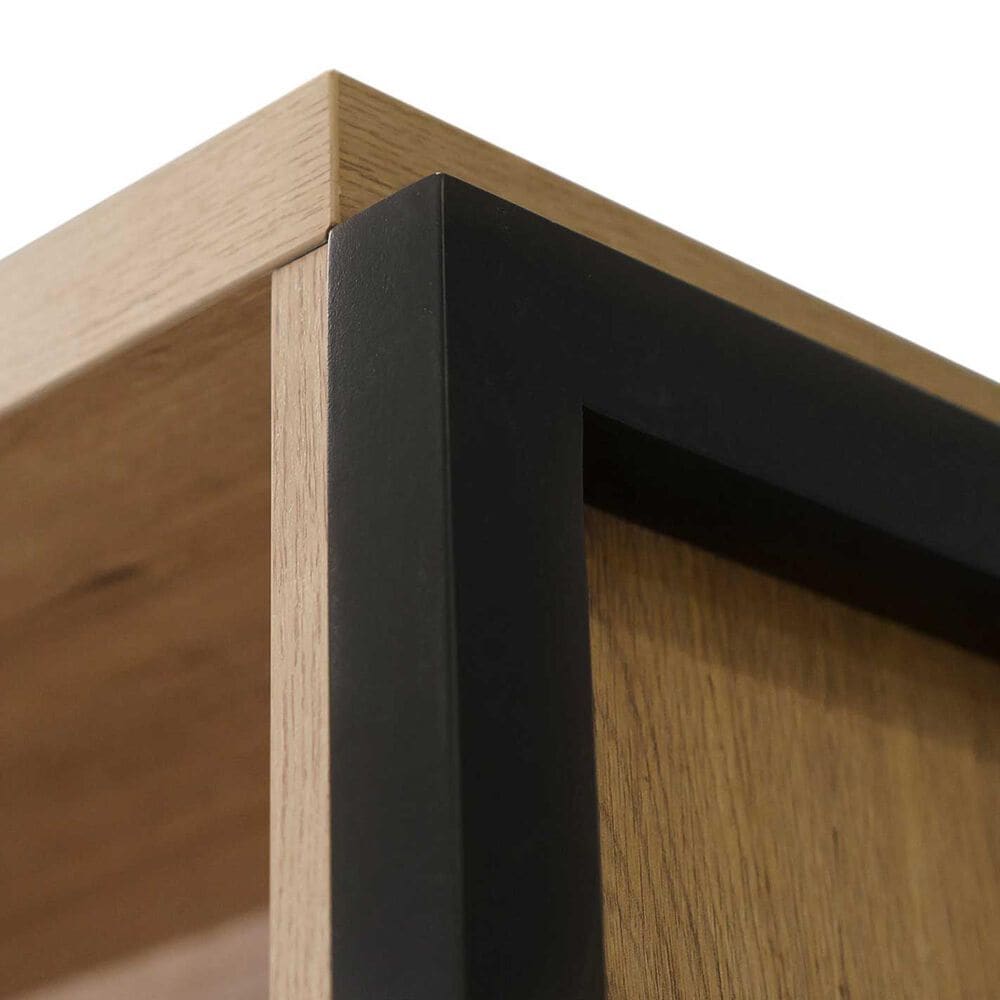 Wycliff Bay Mason 78&quot; Open Bookcase in Monarca and Black, , large