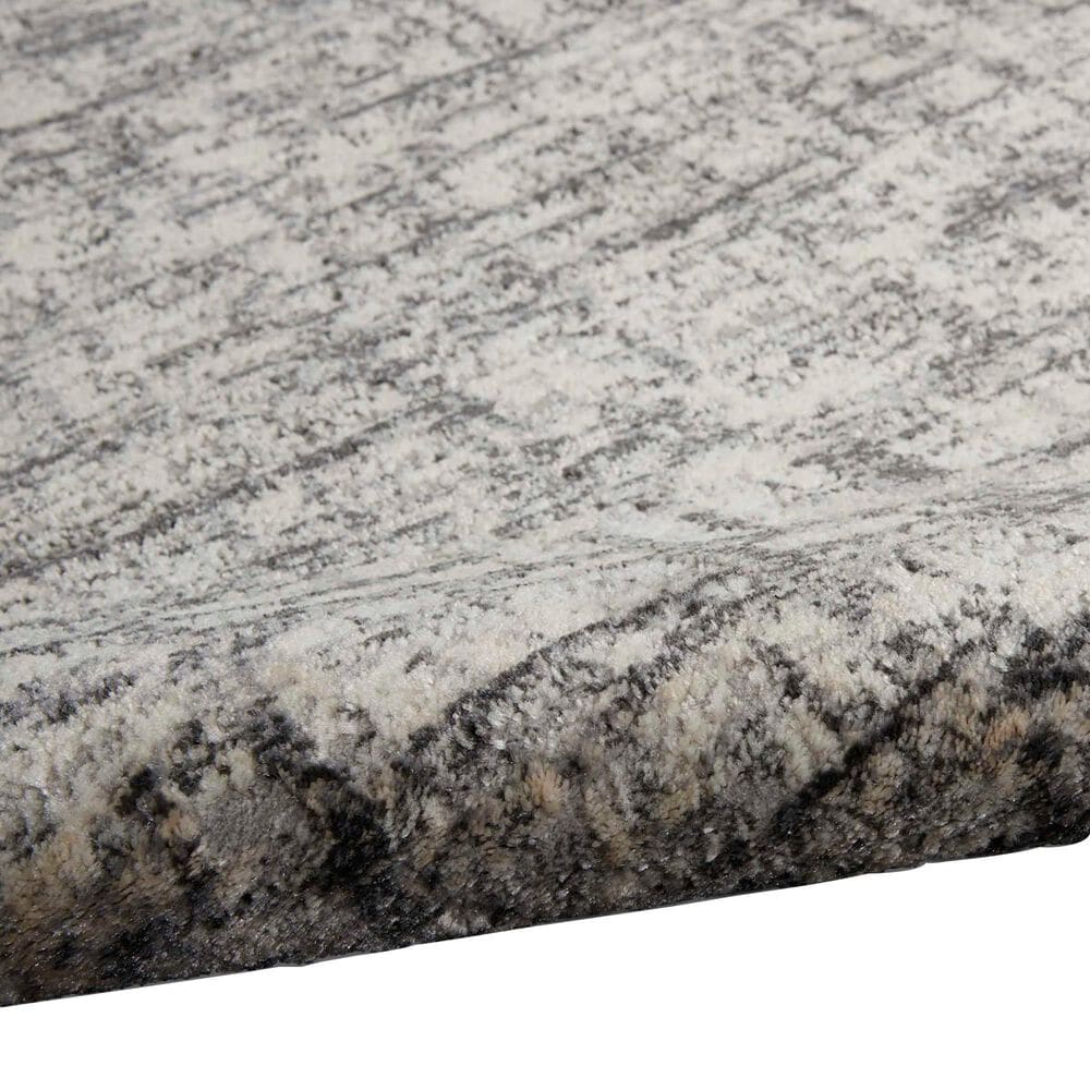 Nourison Rush 6&#39; x 9&#39; Ivory and Grey Area Rug, , large