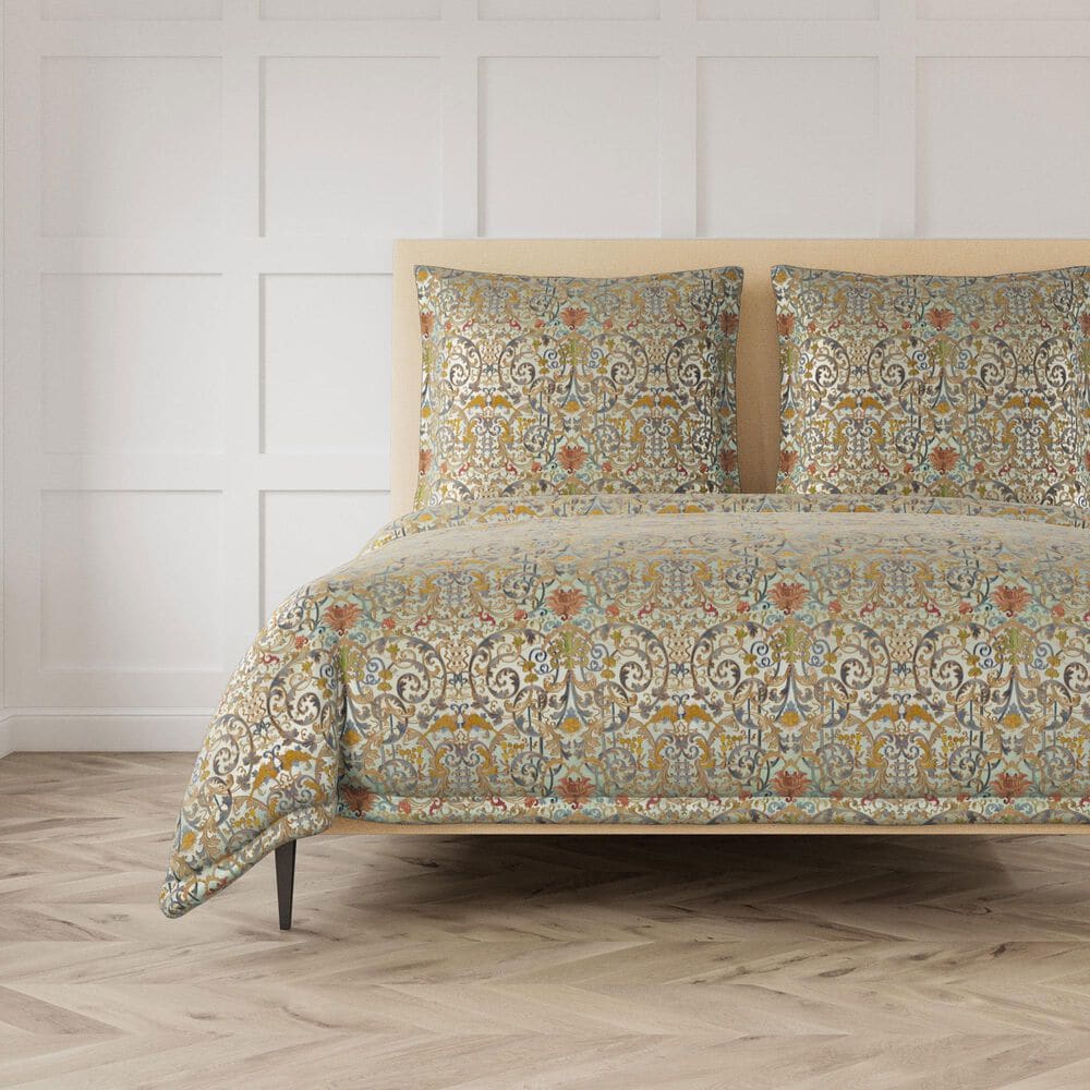 Ann Gish Venezia Queen Duvet in Sage, , large