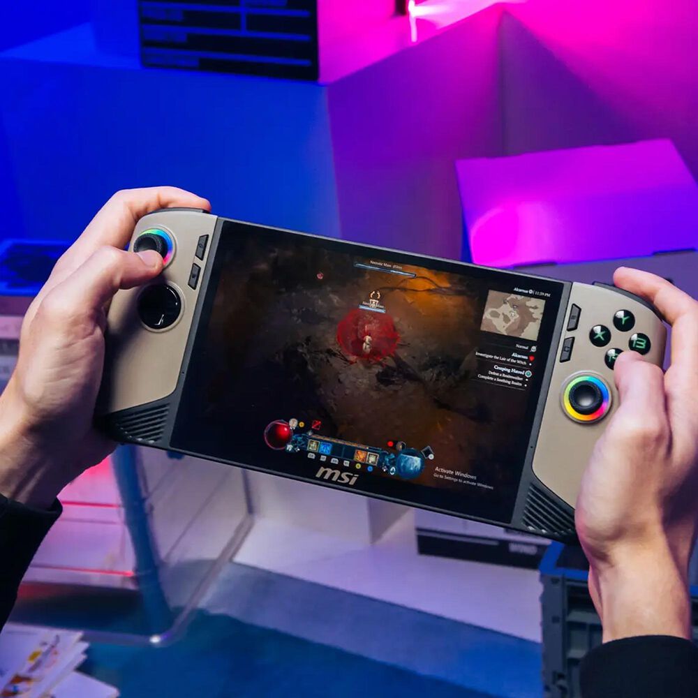 MSI Claw 8 AI+ A2VM Gaming Handhelds in Sandstorm, , large
