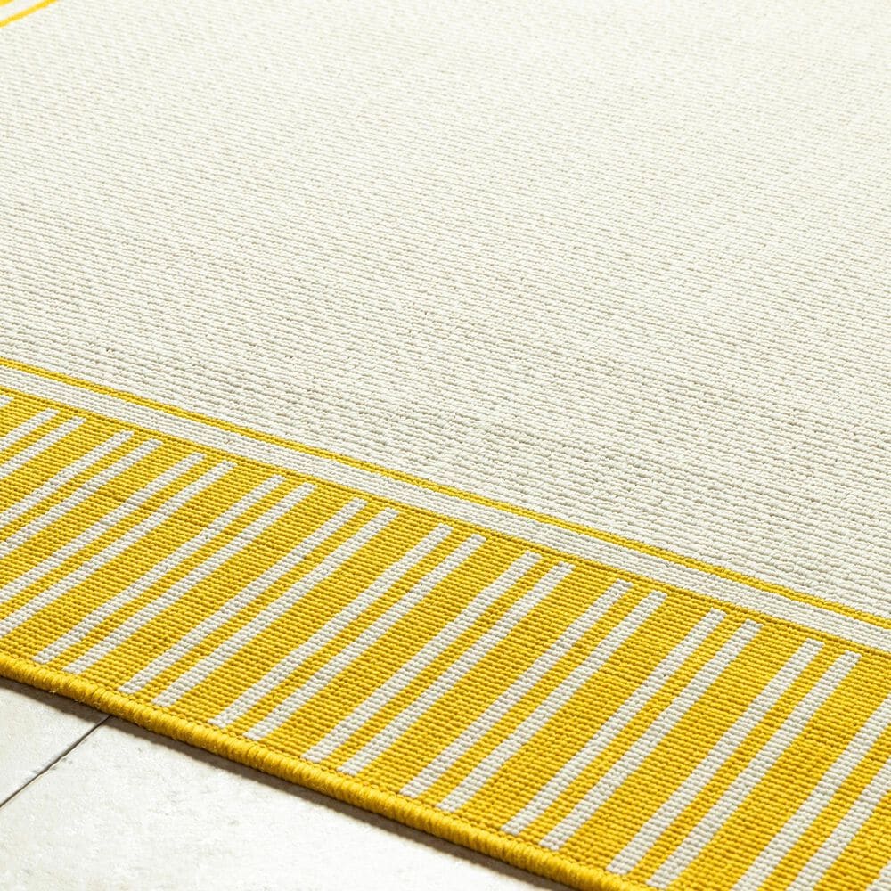 Surya Alfresco 2&#39;5&quot; x 7&#39;10&quot; Pearl, Saffron, Beige and Tan Indoor/Outdoor Runner, , large
