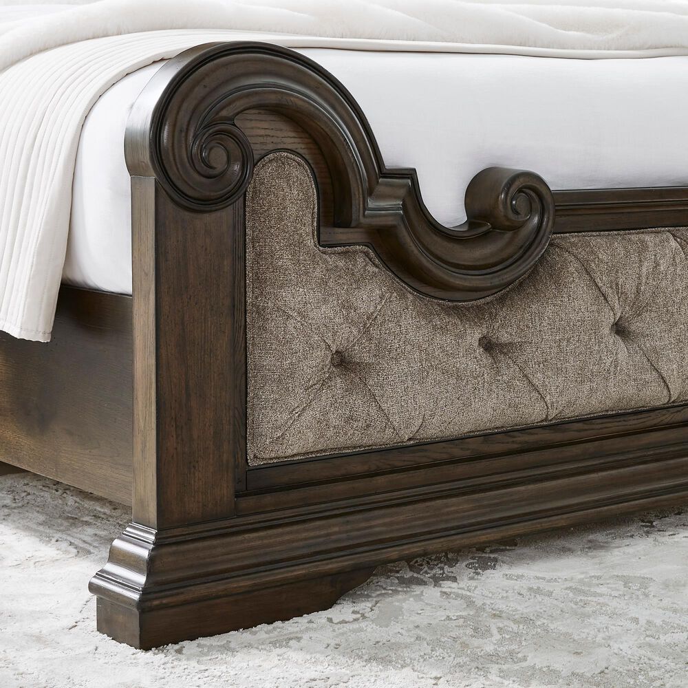 Millenium Maylee California King Upholstered Bed in Dark Brown, , large