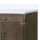 Lexora Home Laurel 84" Double Bathroom Vanity in Grey Oak with White Cultured Marble Top and Rectangular Sinks, , large