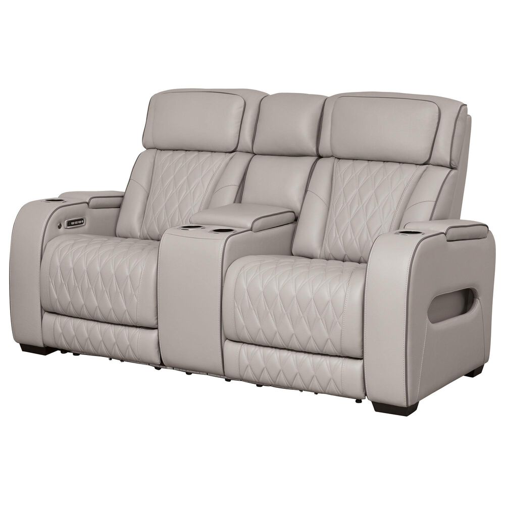 Ashley Boyington 3-Piece Power Reclining Living Room Set in Gray, , large