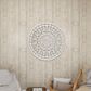 Maple and Jade 36" x 36" Flowers Wall Decor in Distressed White, , large