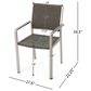 Hearth and Haven Cape Coral Outdoor Wicker Dining Chair in Grey (Set of 2), , large