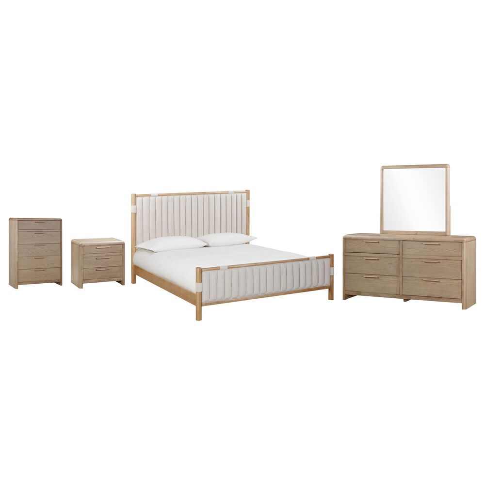 Urban Home Sumire 5-Piece King Bedroom Set in Bisque, , large