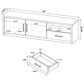 Coaster Murray 70" TV Stand Media Console in Black, , large