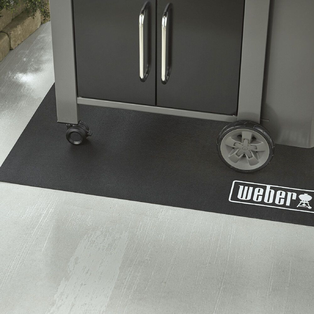 Weber 48&#39;&#39; Floor Protection Mat in Black, , large