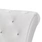 Baxton Studio Pease Upholstered Chaise Lounge in White, , large