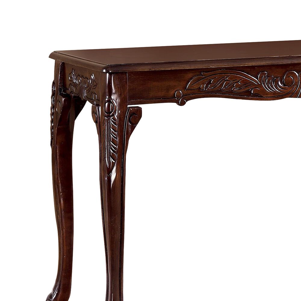 Furniture of America Mobley Console Table in Dark Cherry, , large