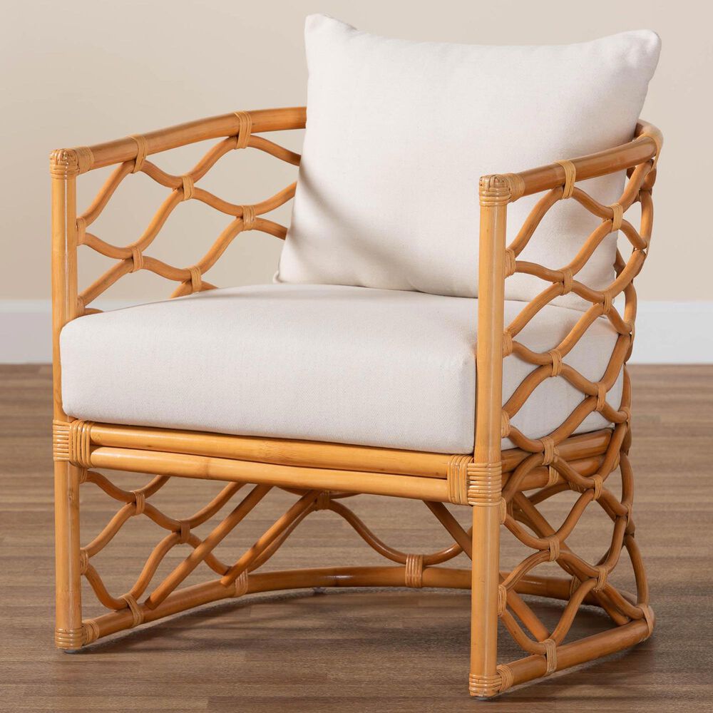 Baxton Studio Acelynn Arm Chair in Neutral, , large