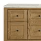 James Martin Vanities Breckenridge 60" Single Bathroom Vanity in Light Natural Oak with 3 cm Victorian Silver Quartz Top and Rectangular Sink, , large