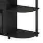 HOMLUX 47" Curved TV Stand with Electric Fireplace in Americano and Black, , large