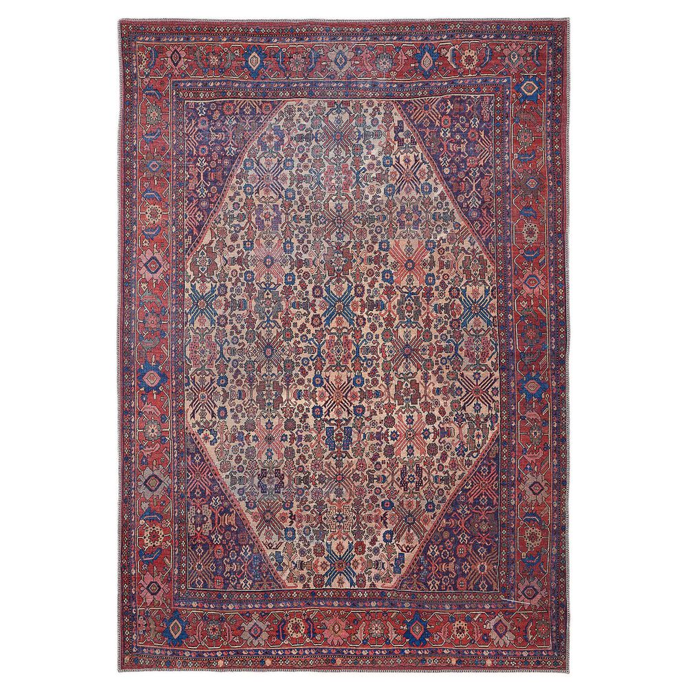 Feizy Rawlins 3"11" x 6" Beige and Red Area Rug, , large