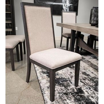 Millennium Foyland Dining Chair with Light Gray Cushion in Brushed Black, , large