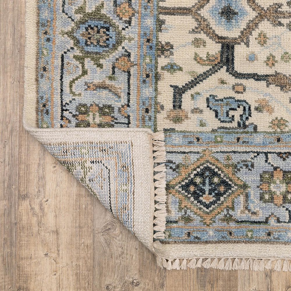 Oriental Weavers Majorca Ivory and Blue 10&#39; x 14&#39; Area Rug, , large