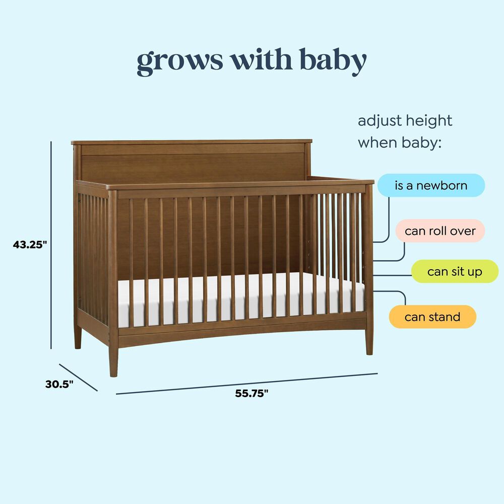 DaVinci Frem 4-in-1 Convertible Crib in Walnut, , large