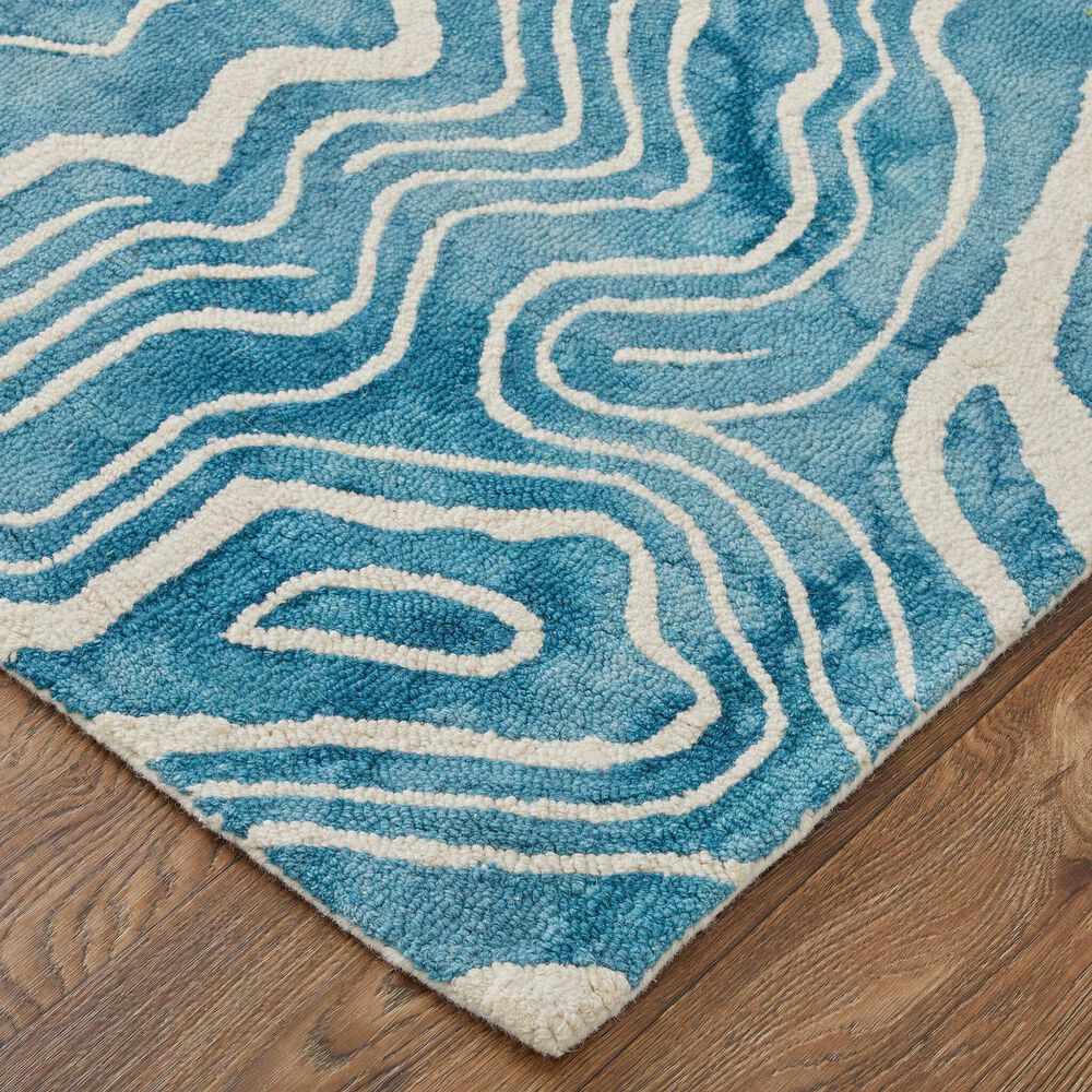 Feizy Lorrain 3&#39;6&quot; x 5&#39;6&quot; Blue and Ivory Area Rug, , large