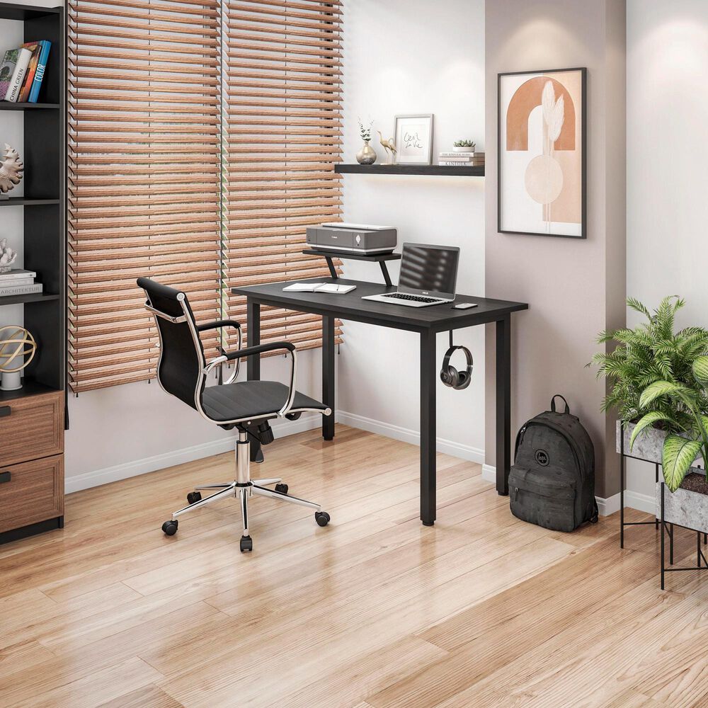 Techni Sport Modern Medium Back Executive Office Chair in Black, , large