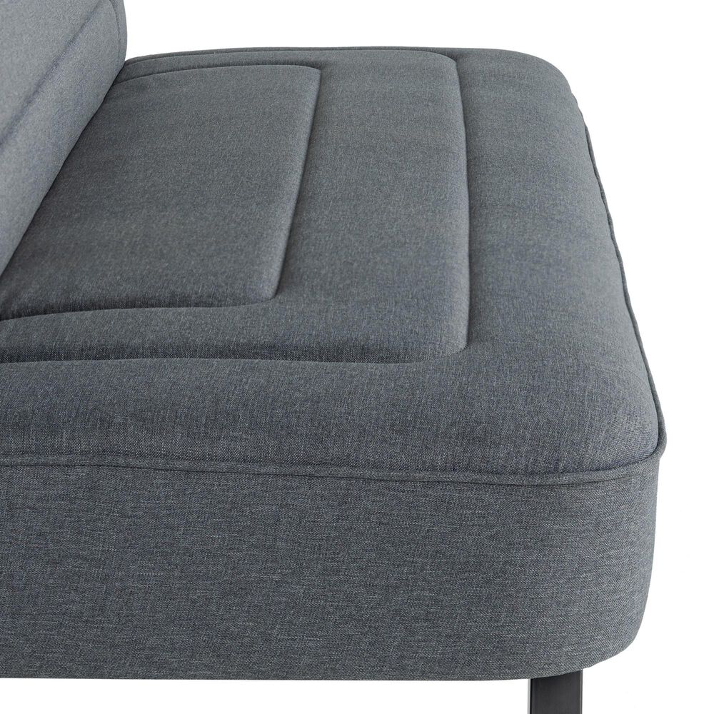 Lifestyle Solutions Frankie Convertible Sofa in Charcoal, , large