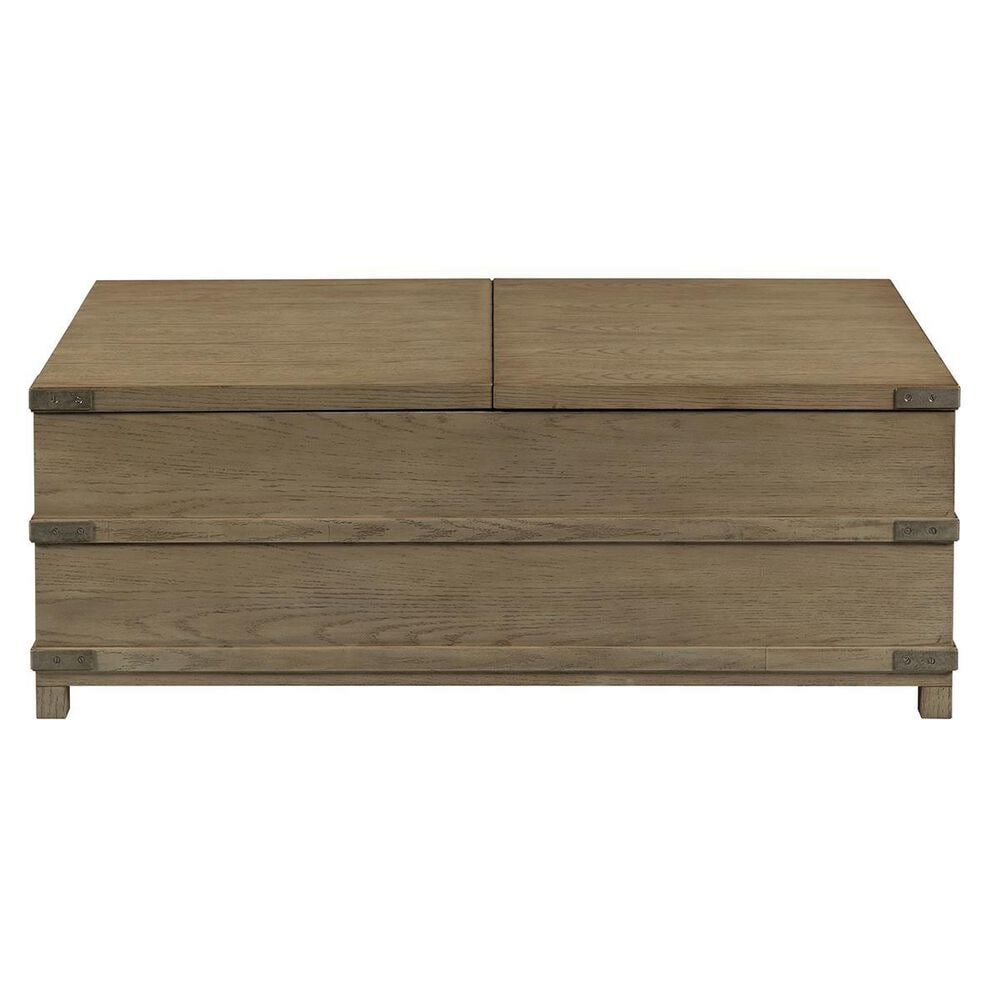 American Drew Crawford Trunk Storage Coffee Table in Honey, , large