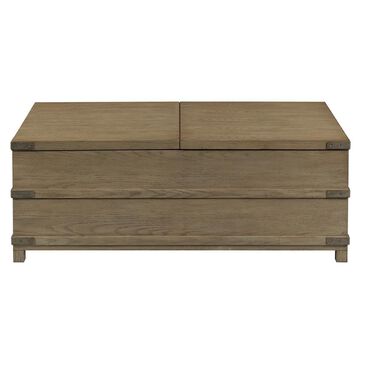American Drew Crawford Trunk Storage Coffee Table in Honey, , large
