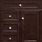 James Martin Vanities Brittany 30" Single Bathroom Vanity in Burnished Mahogany with 3 cm Parisien Bleu Quartz Top and Rectangular Sink, , large
