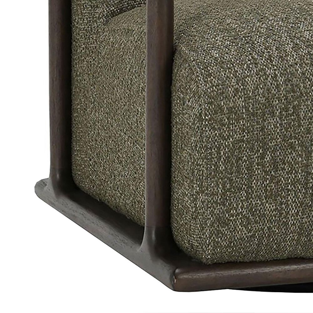 Classic Home Lucia Swivel Accent Chair in Kale Green, , large