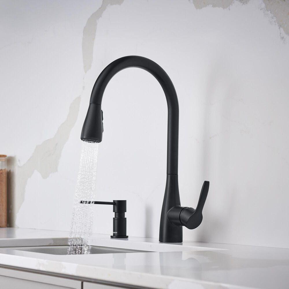 Blanco Atura Pull-Down Bar Faucet 1.5 GPM in Matte Black, , large
