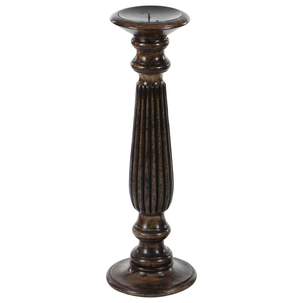 Maple and Jade 12&quot;, 15&quot;, 18&quot; Decorative Candle Holder in Dark Brown &#40;Set of 3&#41;, , large