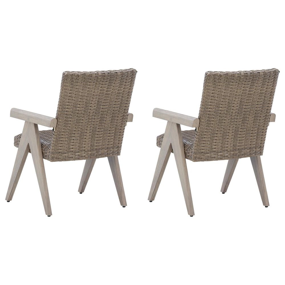 Ashley Cliff Trails Arm Chair in Beige &#40;Set of 2&#41;, , large