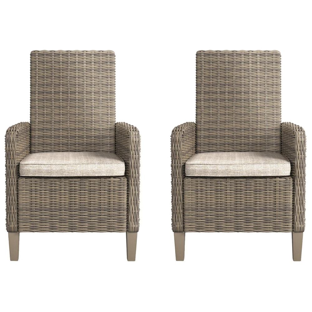 Ashley Beachcroft Arm Chair in Beige - Set of 2, , large