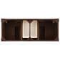 James Martin Vanities Brookfield 60" Double Bathroom Vanity in Burnished Mahogany with Single Hole 3 cm White Zeus Quartz Top and Rectangular Sinks, , large