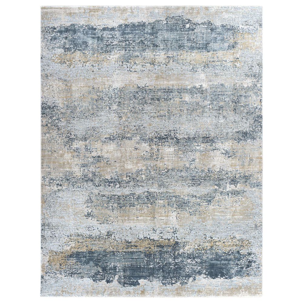Surya Brunswick 10" x 14" Sage, Gray, White and Blue Area Rug, , large