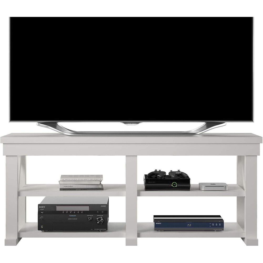 DHP Cretwood 63&quot; TV Stand in White, , large