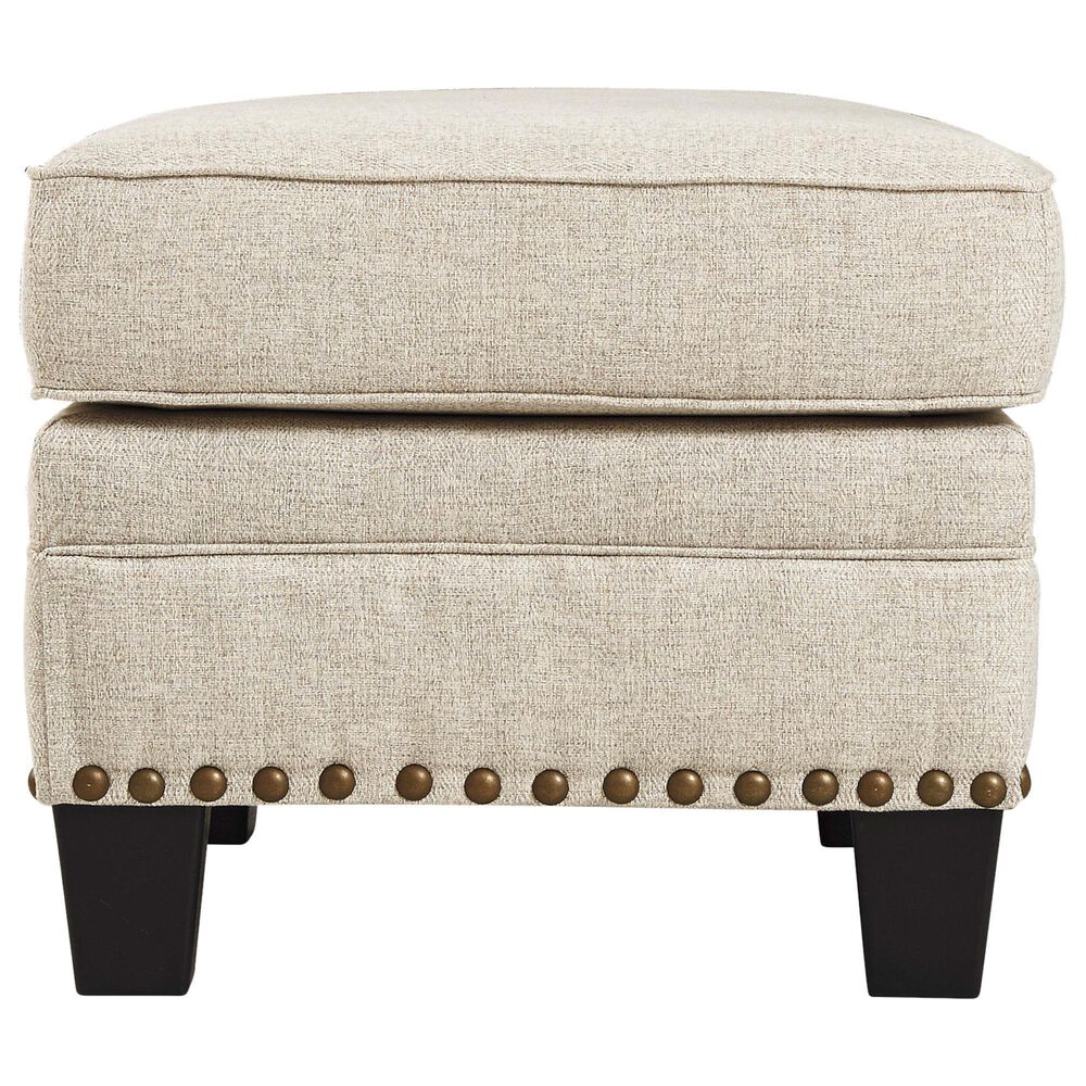 Ashley Claredon Ottoman in Linen, , large