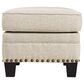 Ashley Claredon Ottoman in Linen, , large
