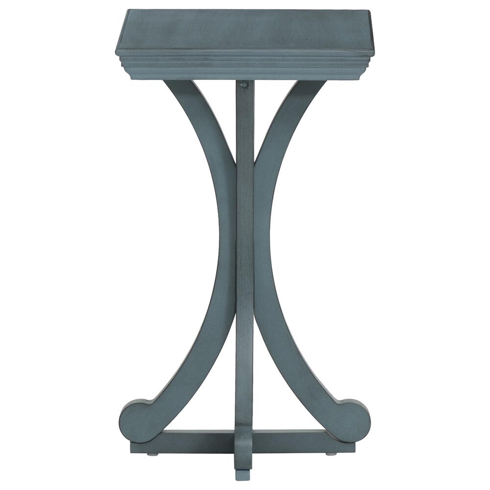Linden Boulevard Dylan Sculptural Pedestal End Table in Blue, , large