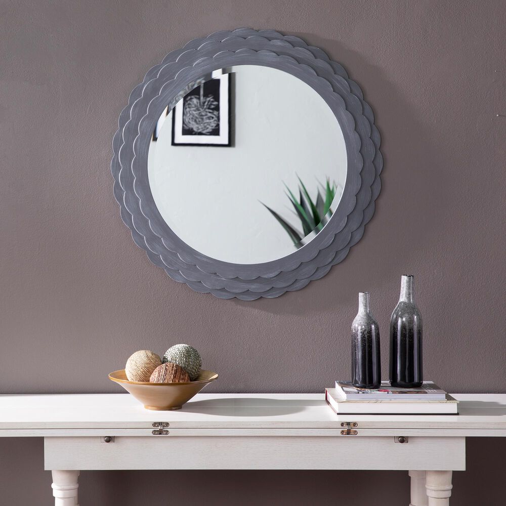 Southern Enterprises Dembley Mirror in Graywashed, , large