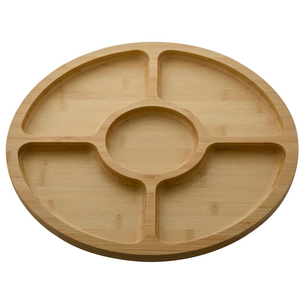 Lifetime Brands Build-a-Board 5-Section Bamboo Cutting Board with Locking Lid in Natural and Clear, , large