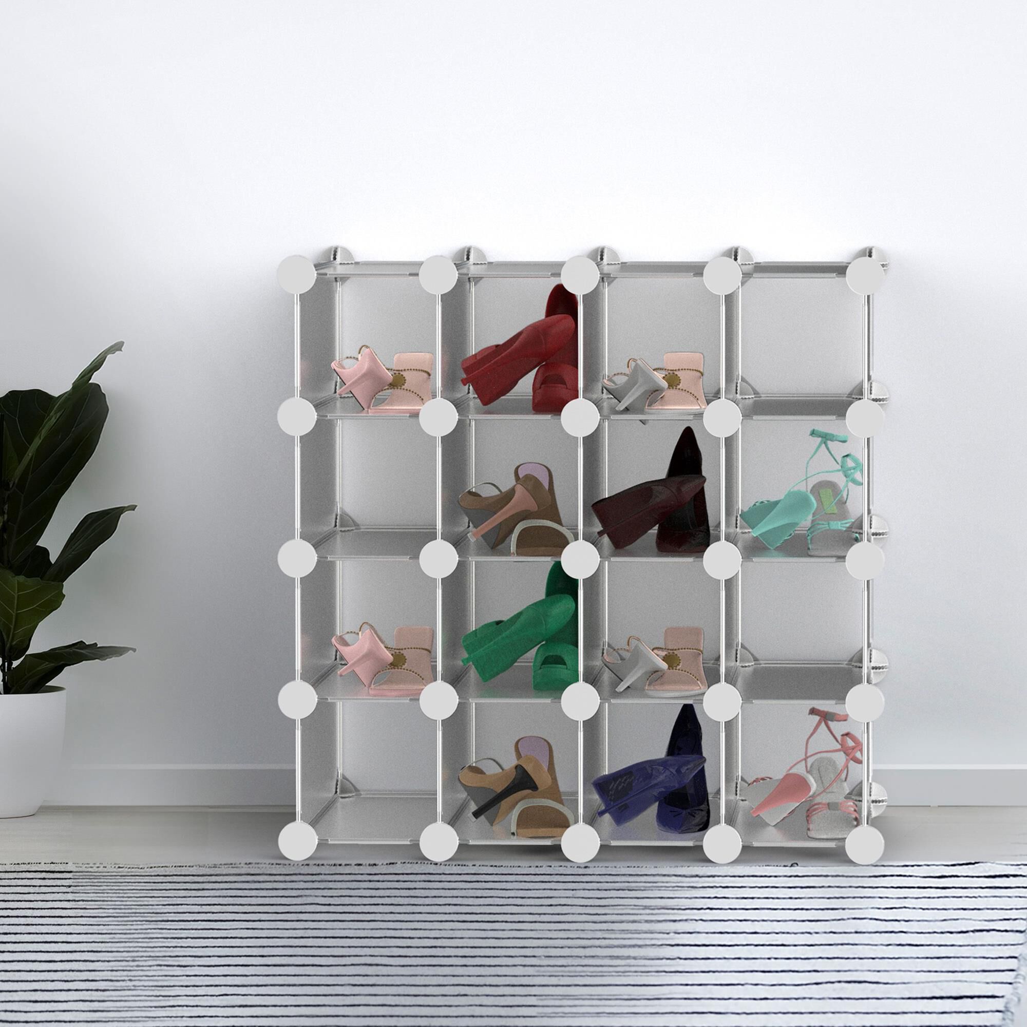 Timberlake 16 Piece Storage Cube Set in White NFM