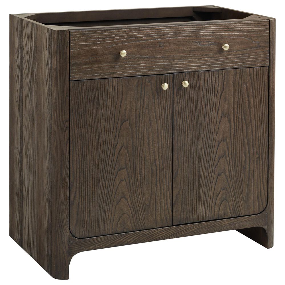 James Martin Vanities Gracyn 36" Single Bathroom Vanity Cabinet in Sable, , large