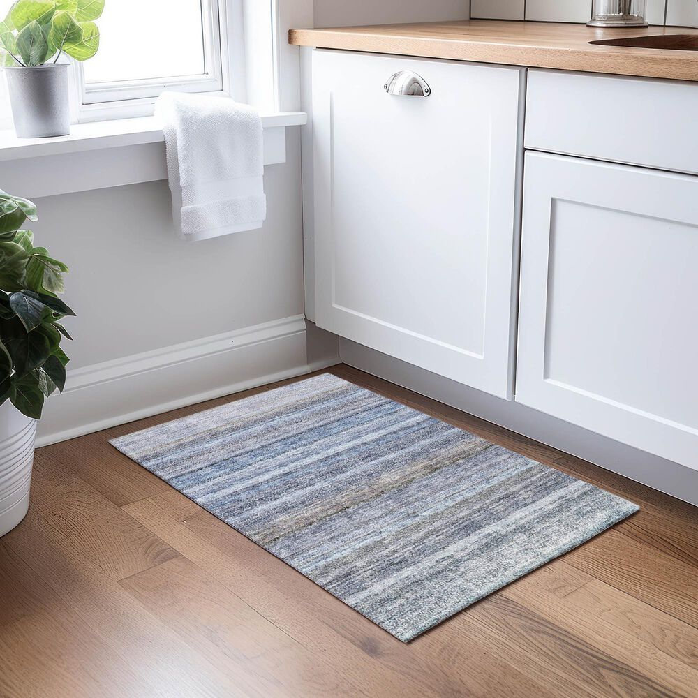 Dalyn Rug Company Burano BU5 2&#39;6&quot; x 3&#39;10&quot; Blue Indoor/Outdoor Area Rug, , large