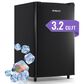 HOMLUX 3.2 Cu. Ft. Single Door Upright Freezer in Black, , large