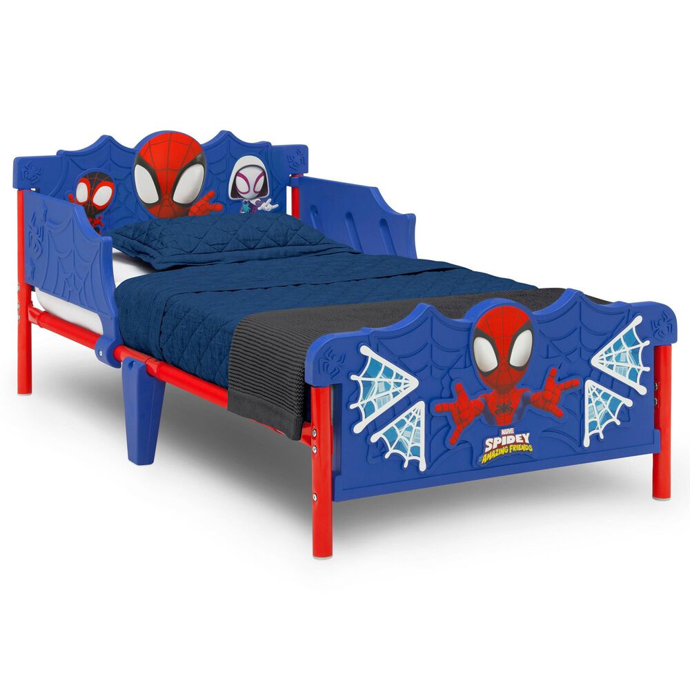 Delta Children Spidey and His Amazing Friends 3D Toddler Bed in Blue, , large