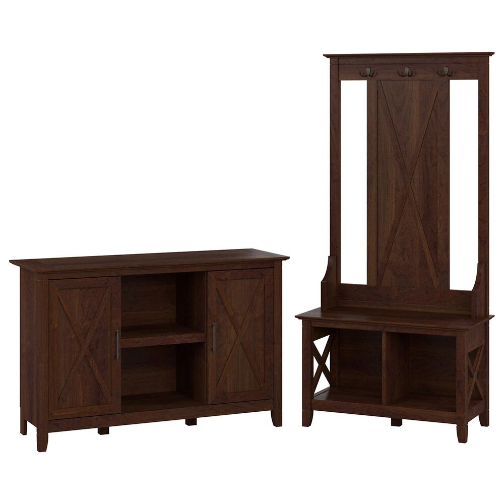 Bush Key West 3-Piece Entryway Storage Set in Bing Cherry, , large