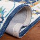 Safavieh Micro-Loop MLP385M 4" x 6" Blue and Ivory Area Rug, , large