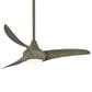 Minka-Aire Light Wave 44" Ceiling Fan with LED Light in Driftwood, , large